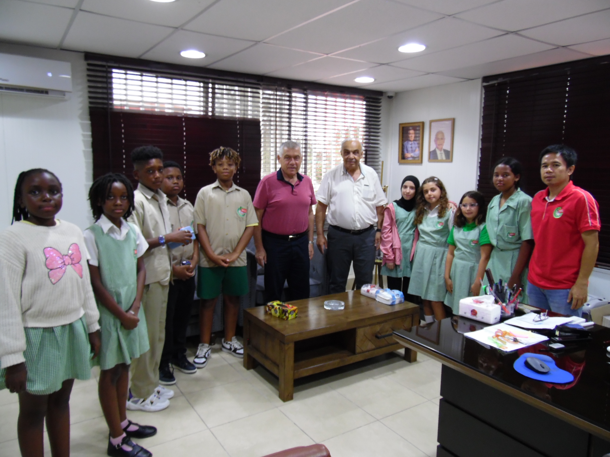 SC WITH THE SCHOOL DIRECTOR AND ADMIN